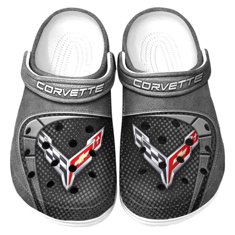 Gray Edition Sporty Compact Vehicle Inspired All Over Print Clog, Perfect Gift Footwear for Automotive Enthusiasts CAR177