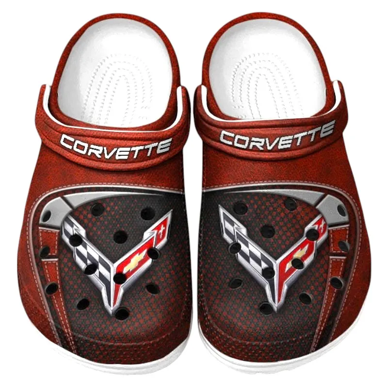 Red Custom Off-Road SUV All Over Print Clog, Car Culture Inspired Footwear Gift for Men and Women CAR177
