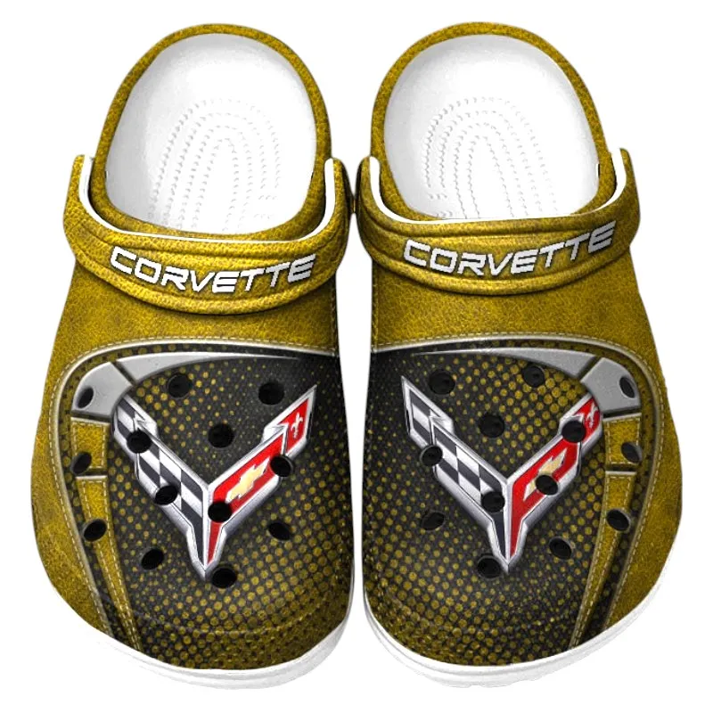 Everyday Utility Vehicle Lover’s All Over Print Clog, Slip-On Shoes for Daily Comfort and Garage Style CAR177 - Yellow