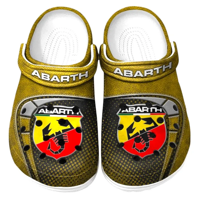 Custom Racing Car All Over Print Clog, Comfortable Slip-On Shoes for Everyday Wear CAR177 - Yellow