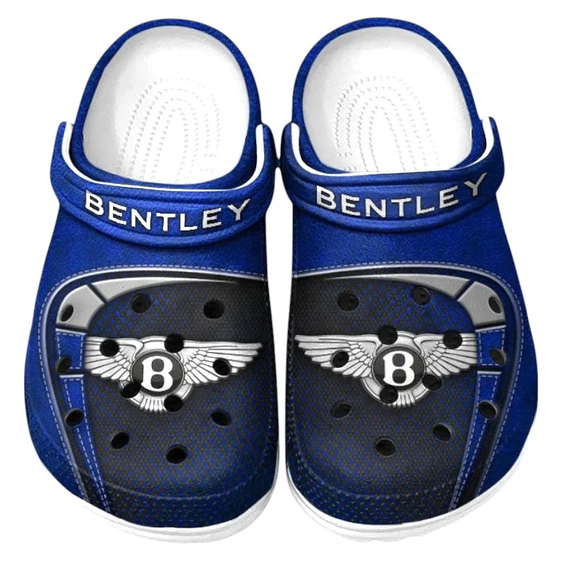 Automotive Theme Flagship Luxury Auto Clog with Full Print Design, Stylish Everyday Comfort for Car Enthusiasts CAR177 - Blue