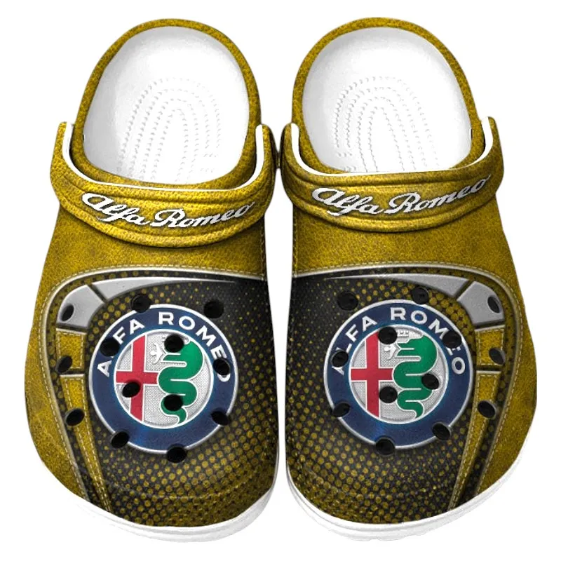 Yellow Edition Sporty City Car Inspired All Over Print Clog, Perfect Gift Footwear for Automotive Enthusiasts CAR177