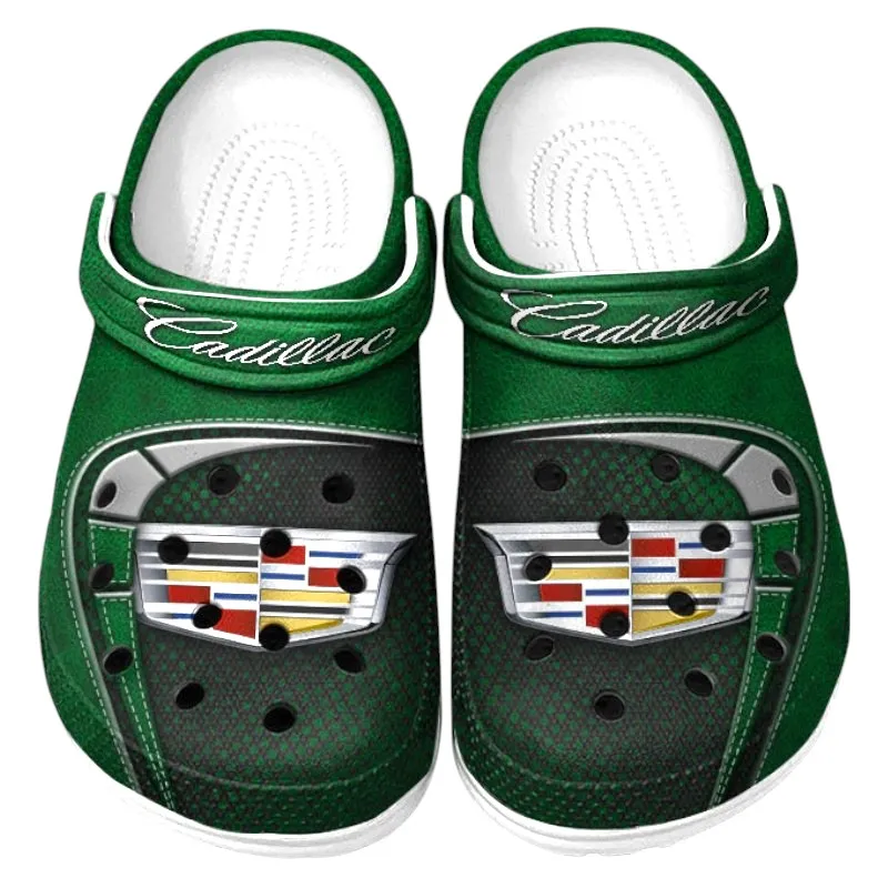 Green Edition Premium Performance Car Inspired All Over Print Clog, Perfect Gift Footwear for Automotive Enthusiasts CAR177