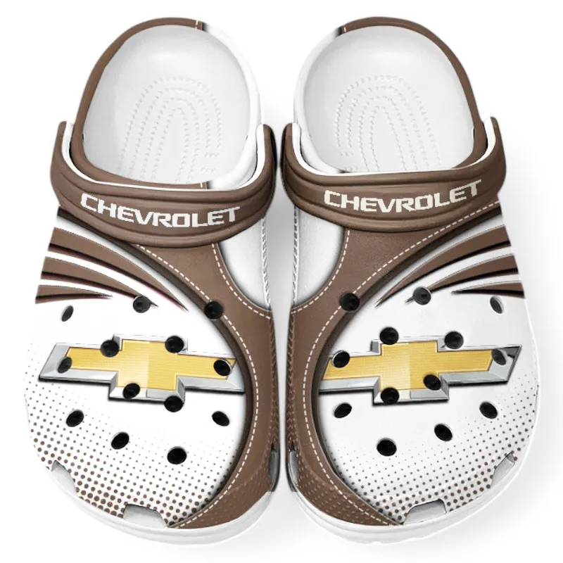 Speed Coupe Lover’s All Over Print Clog, Slip-On Shoes for Daily Comfort and Garage Style CAR181 - Brown