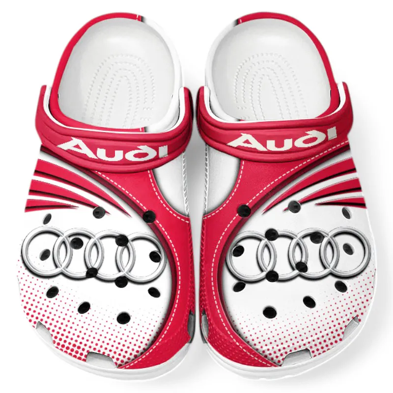 Executive Ride Lover’s All Over Print Clog, Slip-On Shoes for Daily Comfort and Garage Style CAR181 - Red