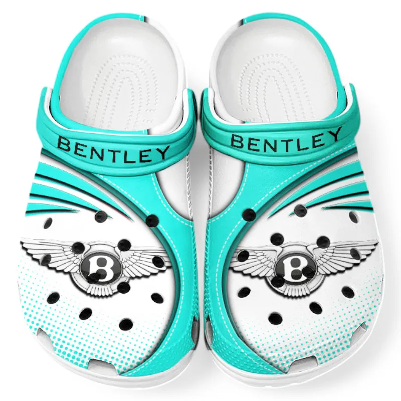 Automotive Theme Flagship Luxury Auto Clog with Full Print Design, Stylish Everyday Comfort for Car Enthusiasts CAR181 - Cyan