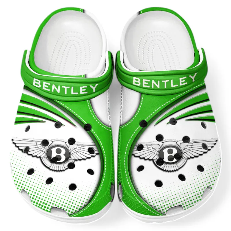 Luxury Sedan Lover’s All Over Print Clog, Slip-On Shoes for Daily Comfort and Garage Style CAR181 - Green
