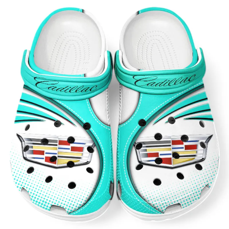 Custom Elegant Touring Car All Over Print Clog, Comfortable Slip-On Shoes for Everyday Wear CAR181 - Cyan