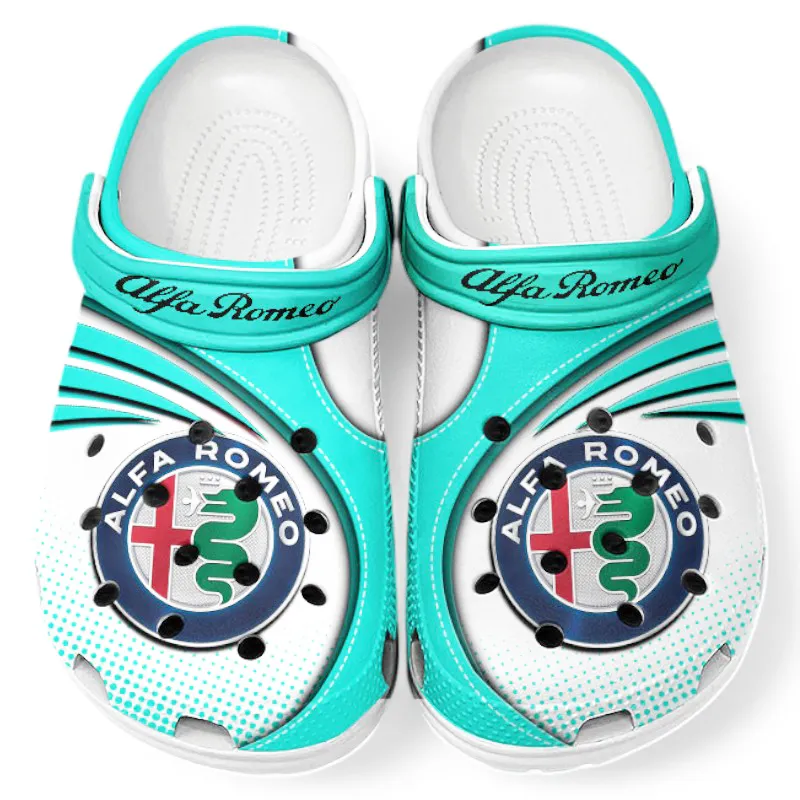 Cyan Custom Italian Driving Experience All Over Print Clog, Car Culture Inspired Footwear Gift for Men and Women CAR181