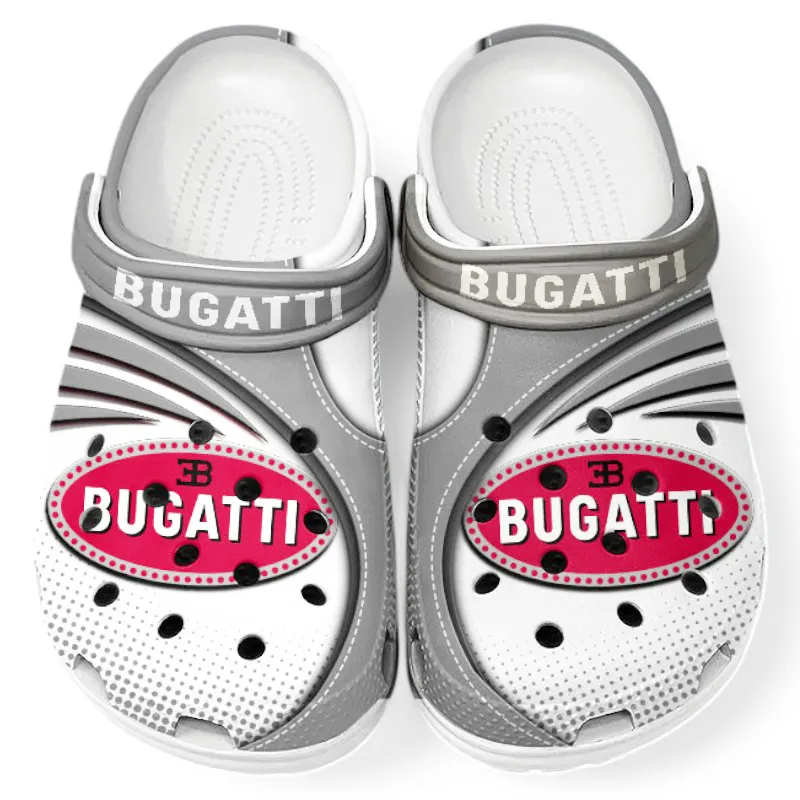 Personalized Luxury Performance Machine Design Clog, Full Print Slip-On Footwear Gift for Car Lovers CAR181 - Gray