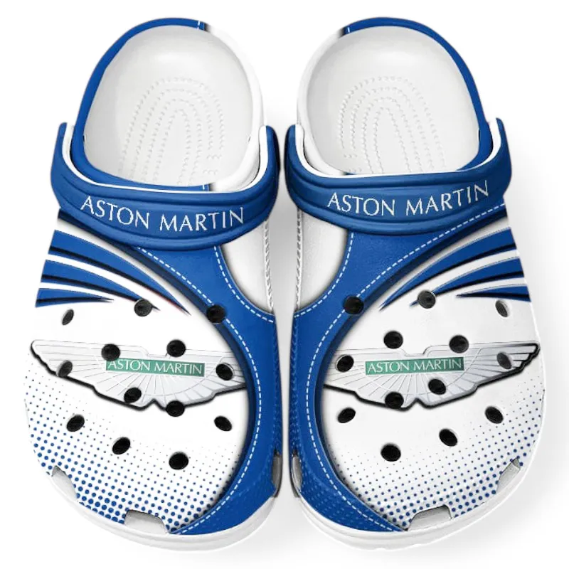All Over Print High-Performance Coupe Clog, Automotive Lifestyle Inspired Shoes for Car Enthusiasts CAR181 - Blue