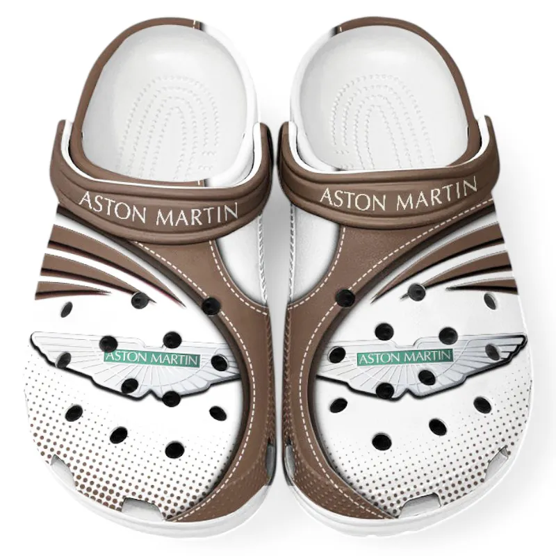 Sleek Roadster Culture Clog, Stylish All Over Print Lightweight Shoes for Auto Fans and Streetwear Style CAR181 - Brown