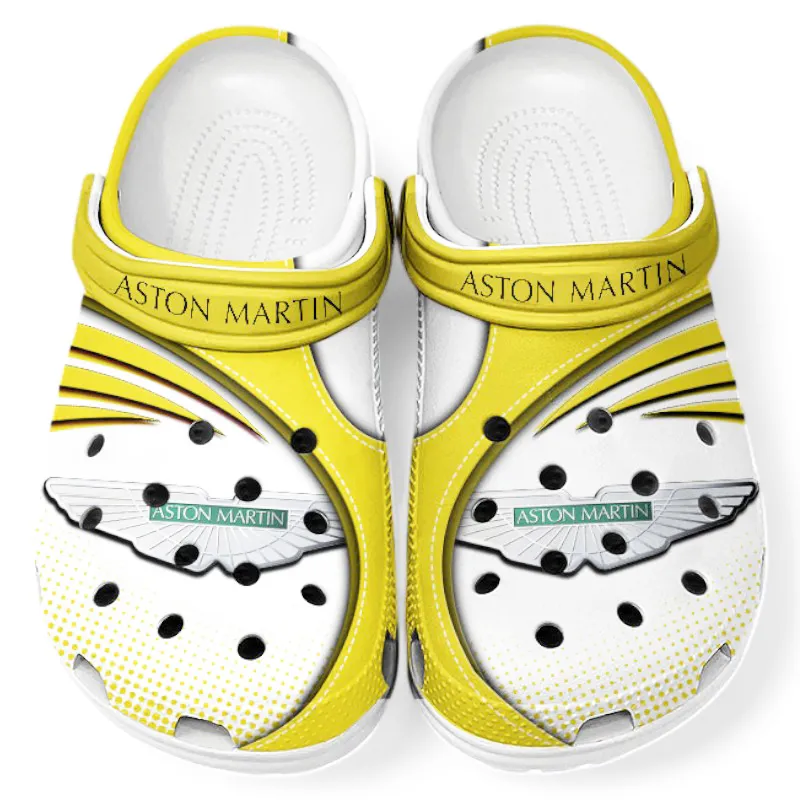Two-Wheeler Lover’s All Over Print Clog, Slip-On Shoes for Daily Comfort and Garage Style CAR181 - Yellow