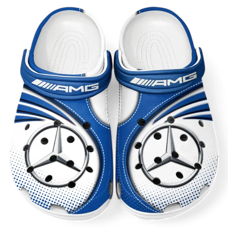 Blue Custom Luxury Sports Sedan All Over Print Clog, Car Culture Inspired Footwear Gift for Men and Women CAR181
