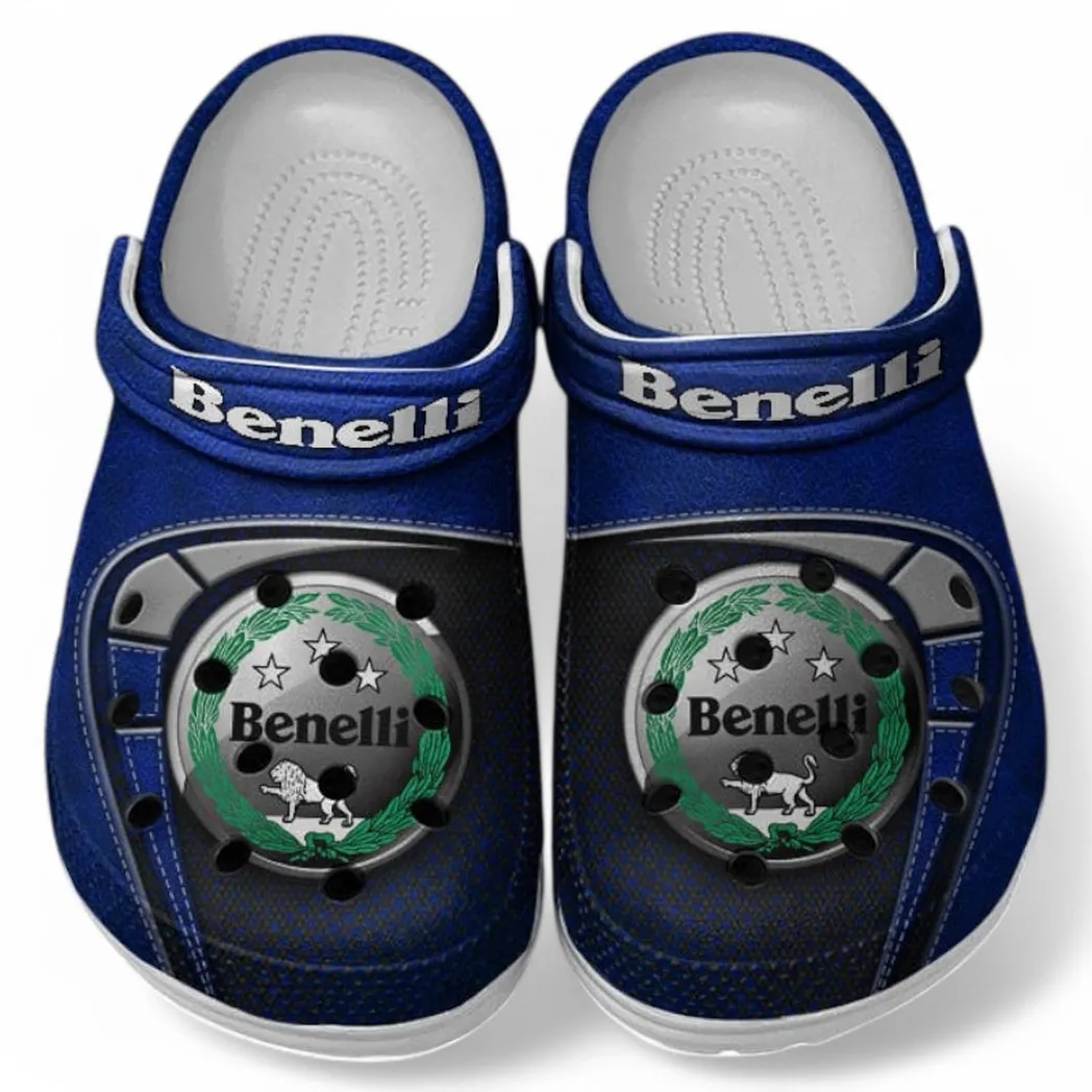 Custom Street Motorcycle All Over Print Clog, Comfortable Slip-On Shoes for Everyday Wear CAR183 - Blue