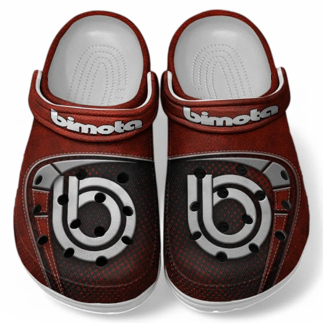 Automotive Theme Boutique Performance Motorbike Clog with Full Print Design, Stylish Everyday Comfort for Car Lovers CAR183 - Red