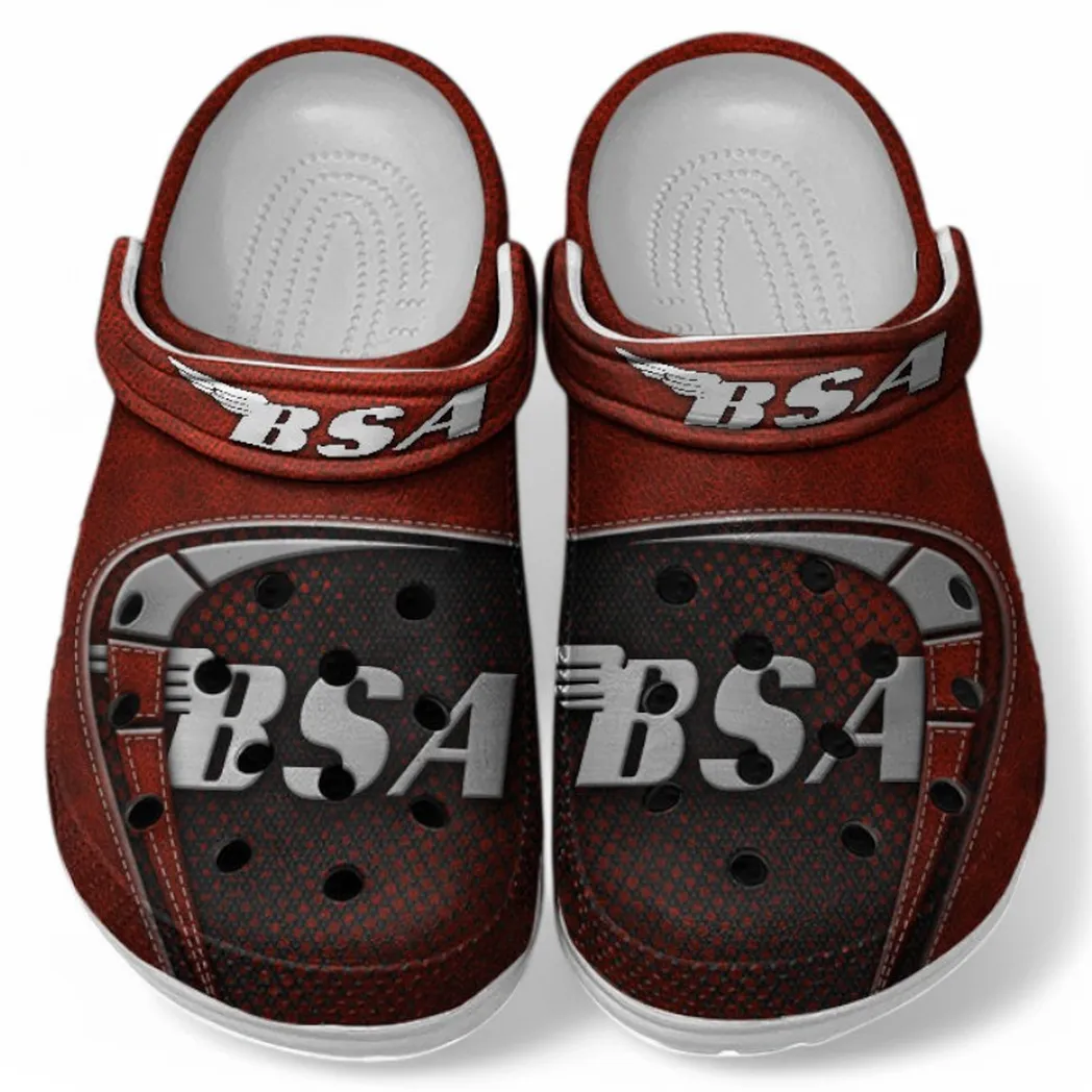 Timeless Motorbike Culture Clog, Stylish All Over Print Lightweight Shoes for Auto Fans and Streetwear Style CAR183 - Red