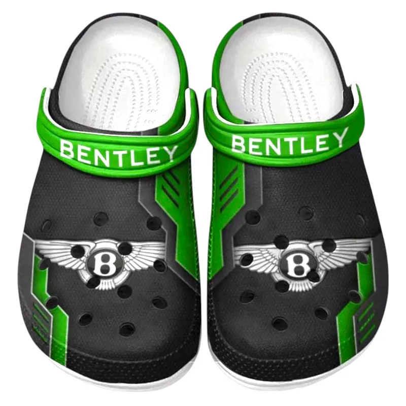 Automotive Theme Flagship Luxury Auto Clog with Full Print Design, Stylish Everyday Comfort for Car Enthusiasts CAR185 - Green