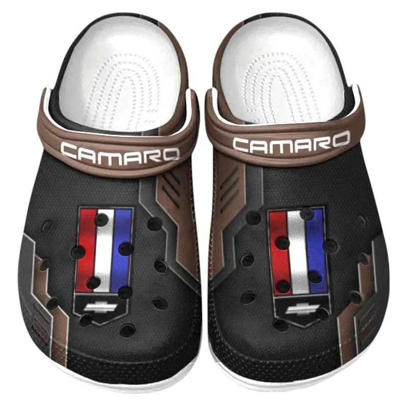 Automotive Theme Reliable Family Car Clog with Full Print Design, Stylish Everyday Comfort for Car Enthusiasts CAR185 - Brown