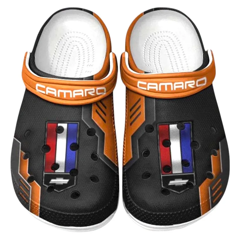 Custom Performance Car All Over Print Clog, Comfortable Slip-On Shoes for Everyday Wear CAR185 - Orange