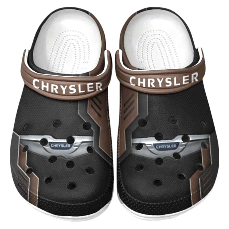 Classic Automobile Culture Clog, Stylish All Over Print Lightweight Shoes for Auto Fans and Streetwear Style CAR185 - Brown