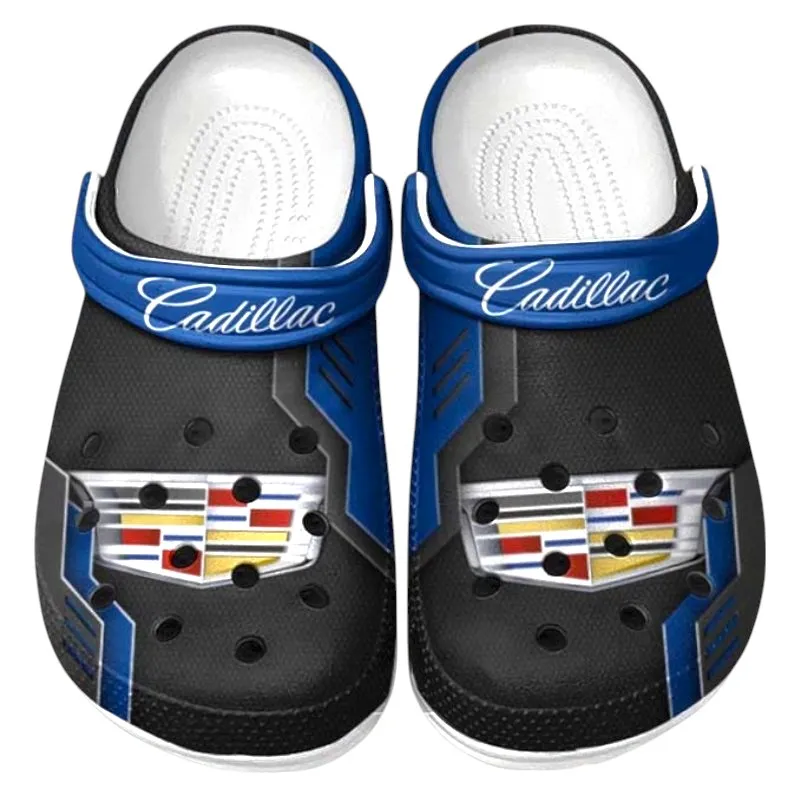Automotive Theme Refined Classic Ride Clog with Full Print Design, Stylish Everyday Comfort for Car Enthusiasts CAR185 - Blue