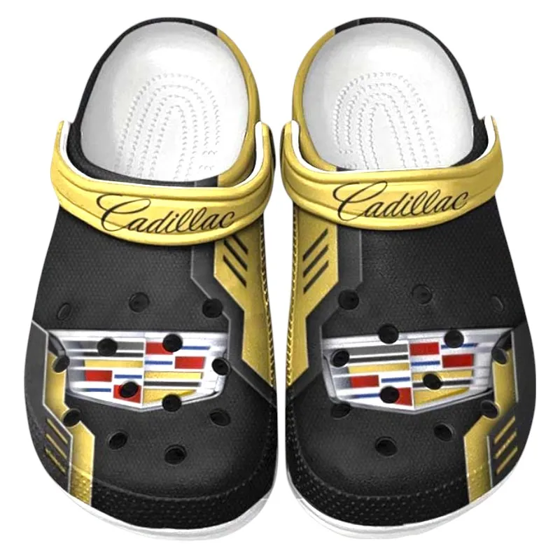 Personalized Executive Luxury Vehicle Design Clog, Full Print Slip-On Footwear Gift for Car Lovers CAR185 - Yellow
