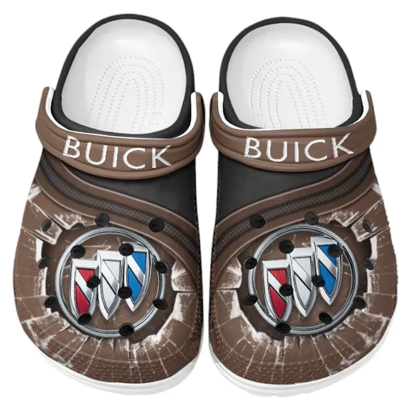 Trendy Crossover Vehicle Themed Clog, Full Print Lightweight Footwear for Fans of Automotive Style CAR188 - Brown