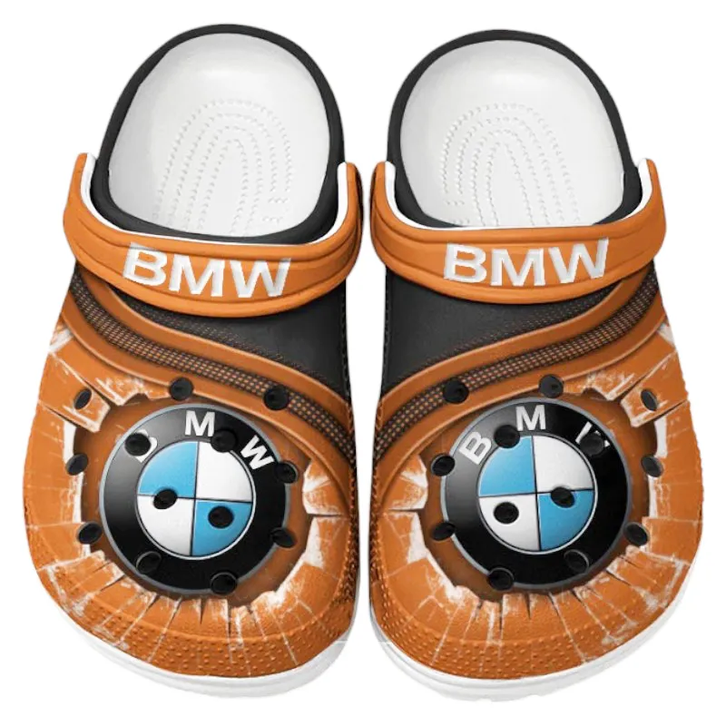 Orange Custom Executive Coupe All Over Print Clog, Car Culture Inspired Footwear Gift for Men and Women CAR188