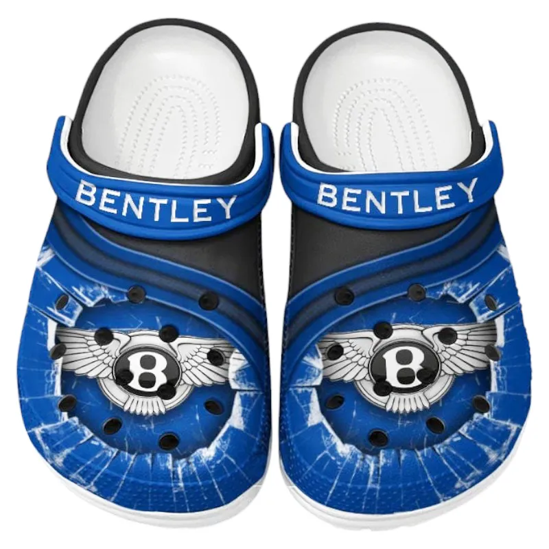 Custom Executive Touring Car All Over Print Clog, Comfortable Slip-On Shoes for Everyday Wear CAR188 - Blue