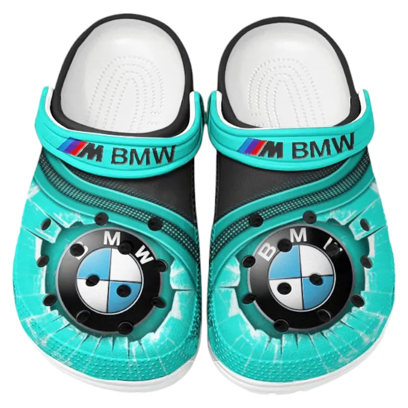Custom High-Performance Sedan All Over Print Clog, Comfortable Slip-On Shoes for Everyday Wear CAR188 - Cyan