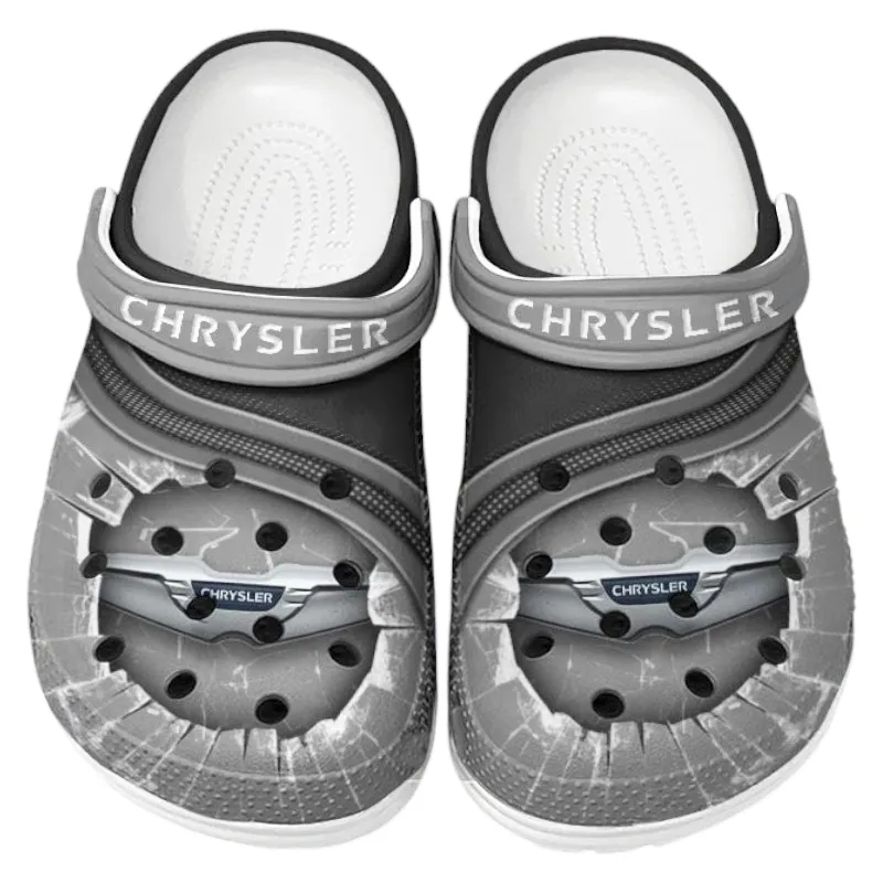 Classic Automobile Culture Clog, Stylish All Over Print Lightweight Shoes for Auto Fans and Streetwear Style CAR188 - Gray