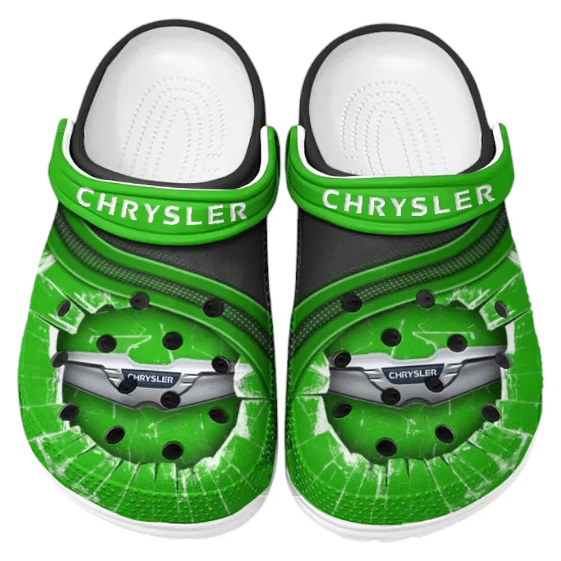 Personalized Family Car Design Clog, Full Print Slip-On Footwear Gift for Car Lovers CAR188 - Green