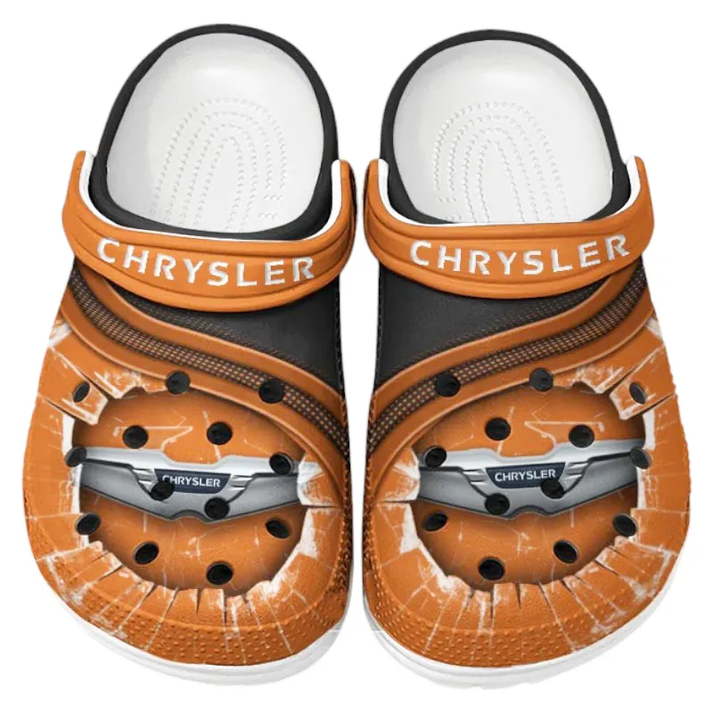 Orange Edition Premium Ride Inspired All Over Print Clog, Perfect Gift Footwear for Automotive Enthusiasts CAR188