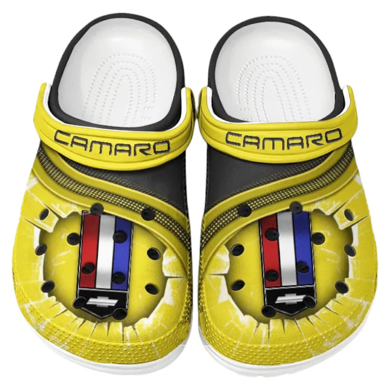 Custom Reliable Family Car All Over Print Clog, Comfortable Slip-On Shoes for Everyday Wear CAR188 - Yellow