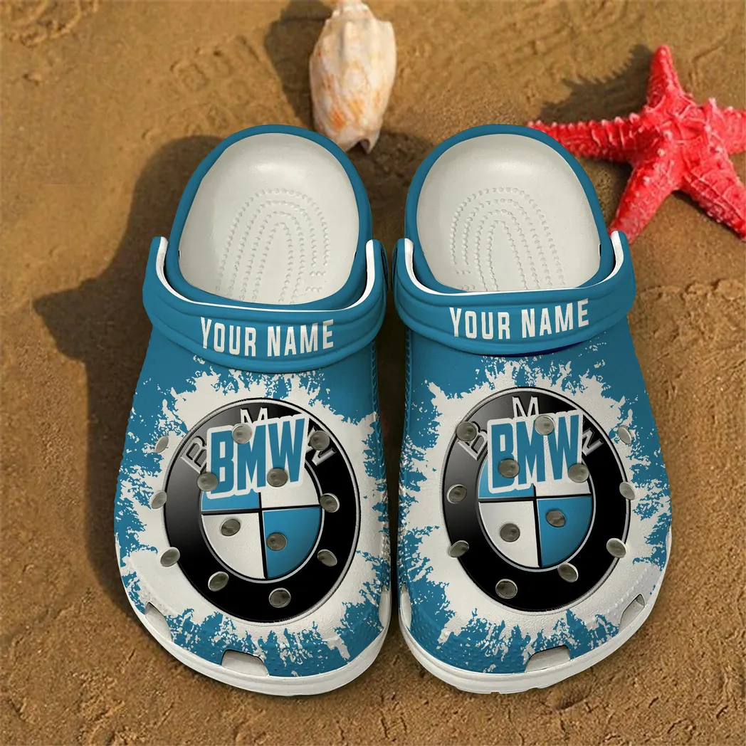 Custom High-Performance Sedan All Over Print Clog, Comfortable Slip-On Shoes for Everyday Wear DCAR46 - White