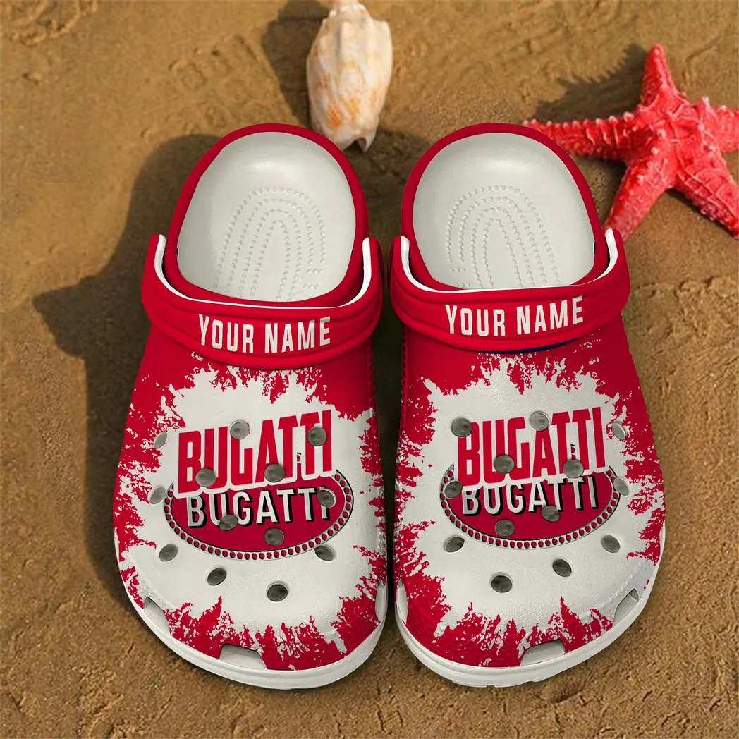 White Edition Hypercar Inspired All Over Print Clog, Perfect Gift Footwear for Automotive Enthusiasts DCAR46