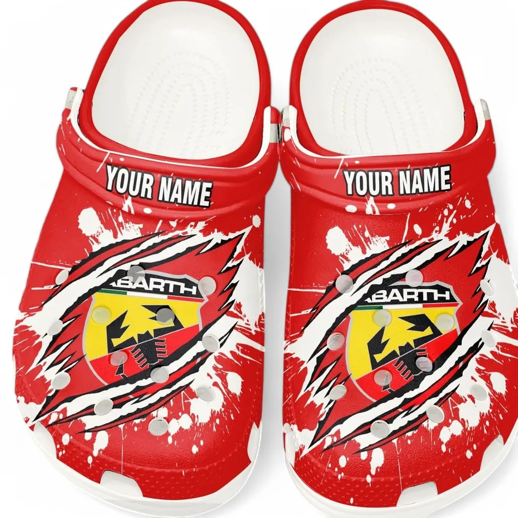 Custom Racing Car Inspired Clog All Over Print, Comfortable Slip-On Footwear for Auto Fans CAR560 - White