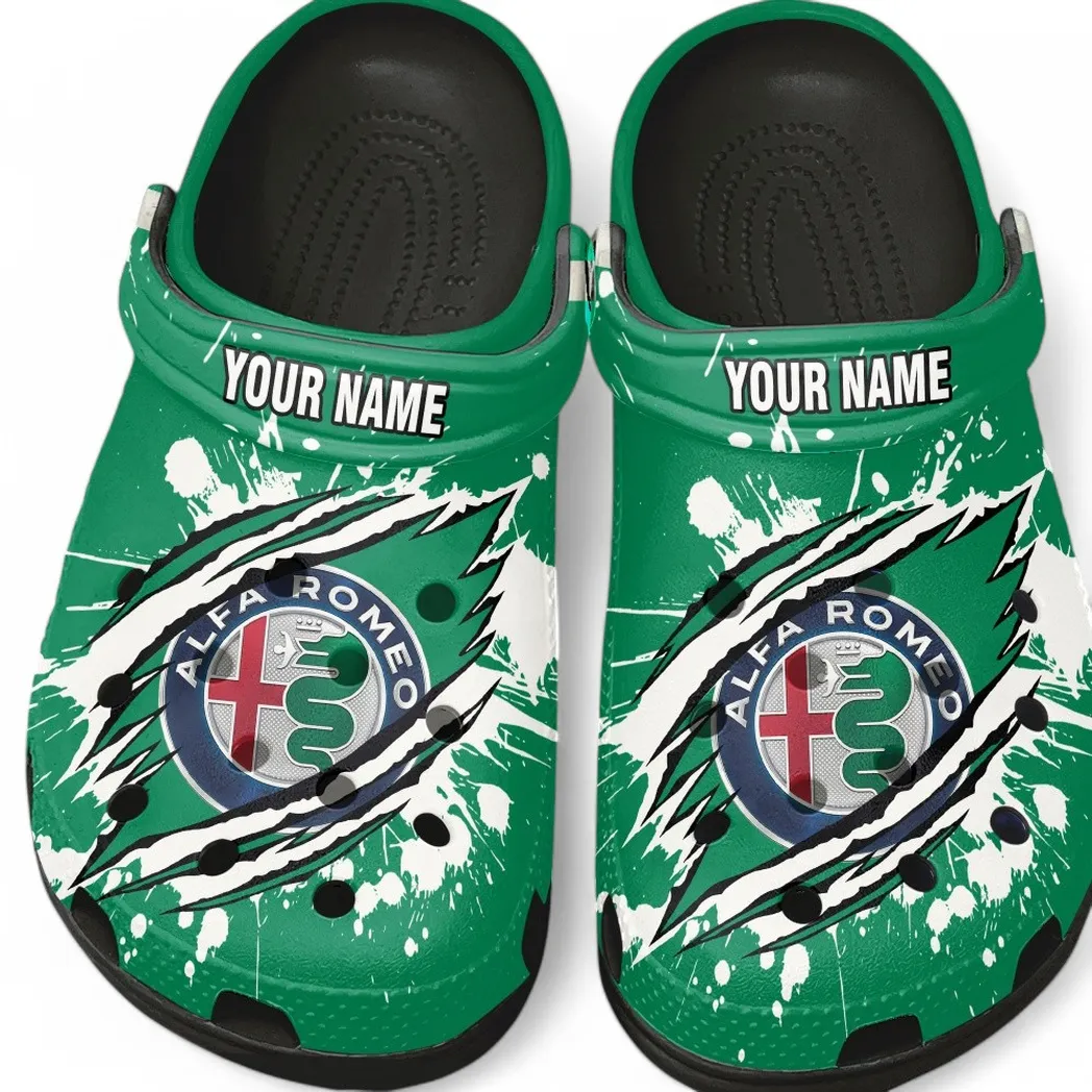 Automotive Theme Rally Car Clog with Full Print Design, Stylish Everyday Comfort for Car Enthusiasts CAR560 - Black