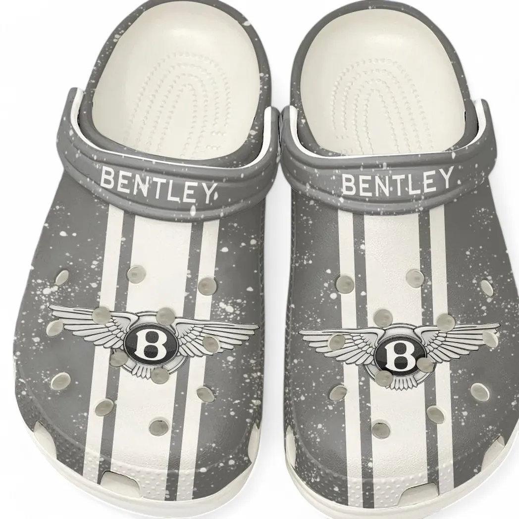 Custom Executive Touring Car All Over Print Clog, Comfortable Slip-On Shoes for Everyday Wear CAR620 - White