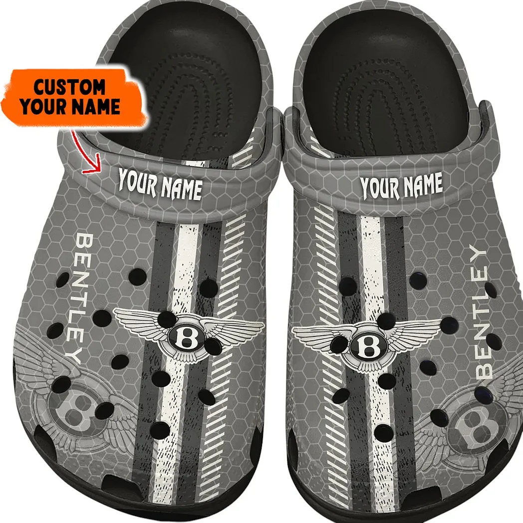 Personalized Premium Chauffeur Car Design Clog, Full Print Slip-On Footwear Gift for Car Lovers CAR820 - Black