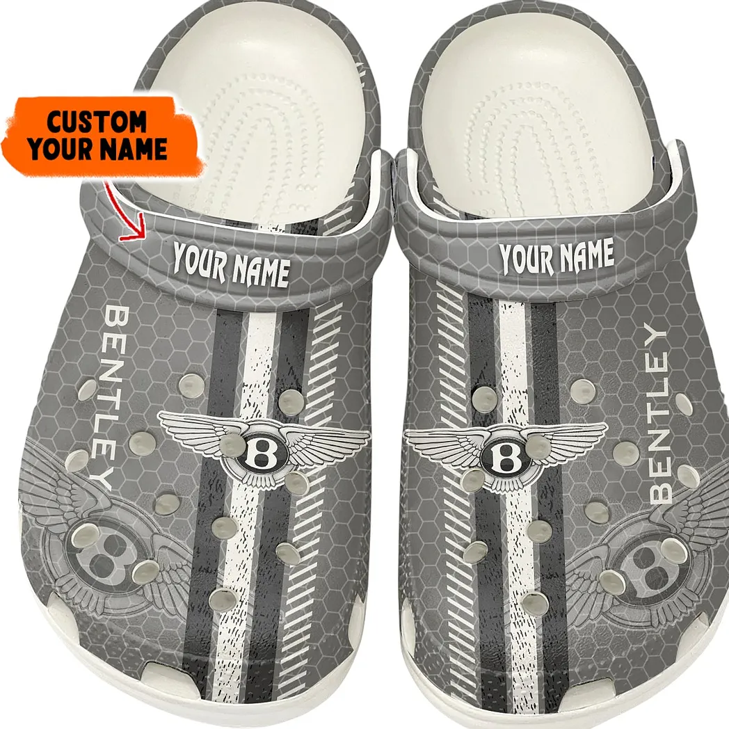 Grand Touring Vehicle Culture Clog, Stylish All Over Print Lightweight Shoes for Auto Fans and Streetwear Style CAR820 - White