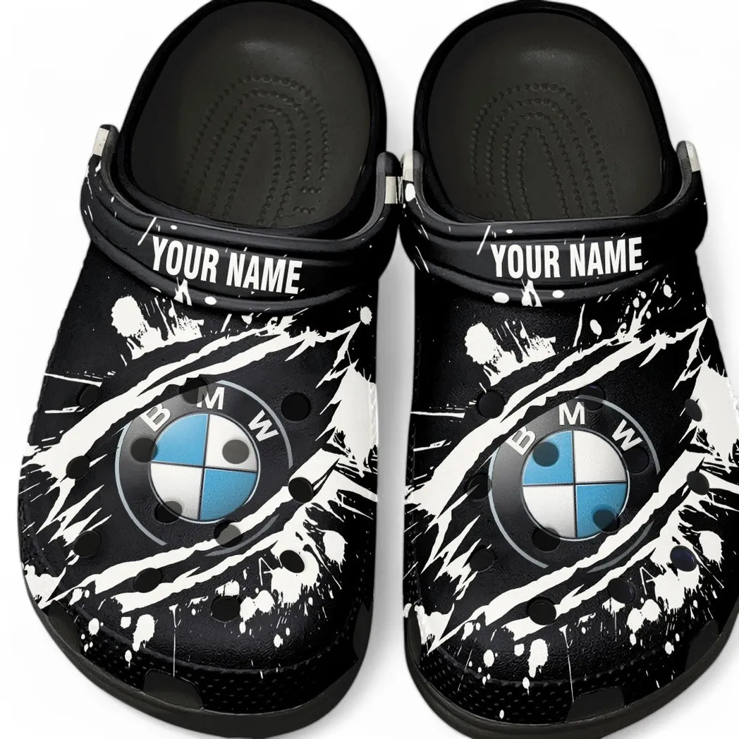 Black Edition Touring Vehicle Inspired All Over Print Clog, Perfect Gift Footwear for Automotive Enthusiasts CAR560