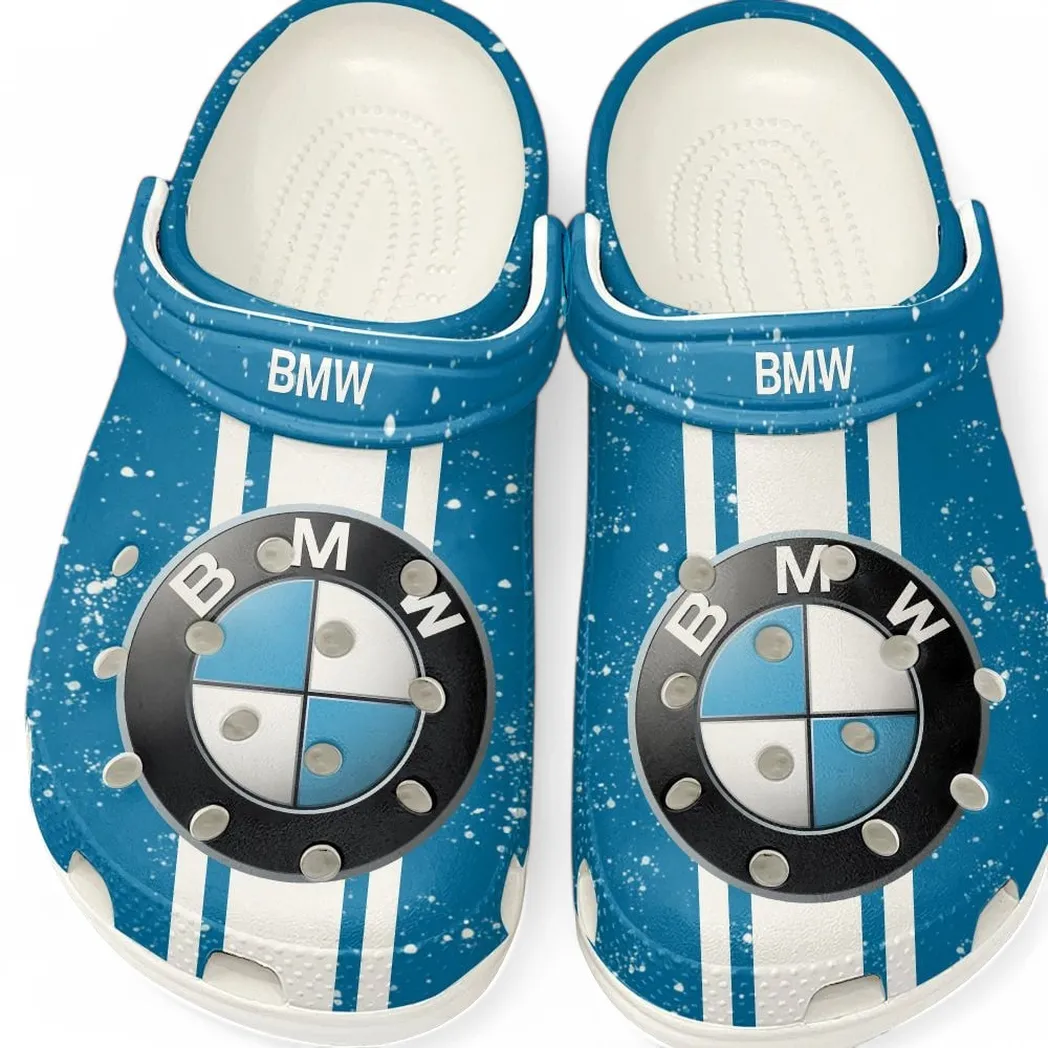 White Custom Prestige Automobile All Over Print Clog, Car Culture Inspired Footwear Gift for Men and Women CAR620