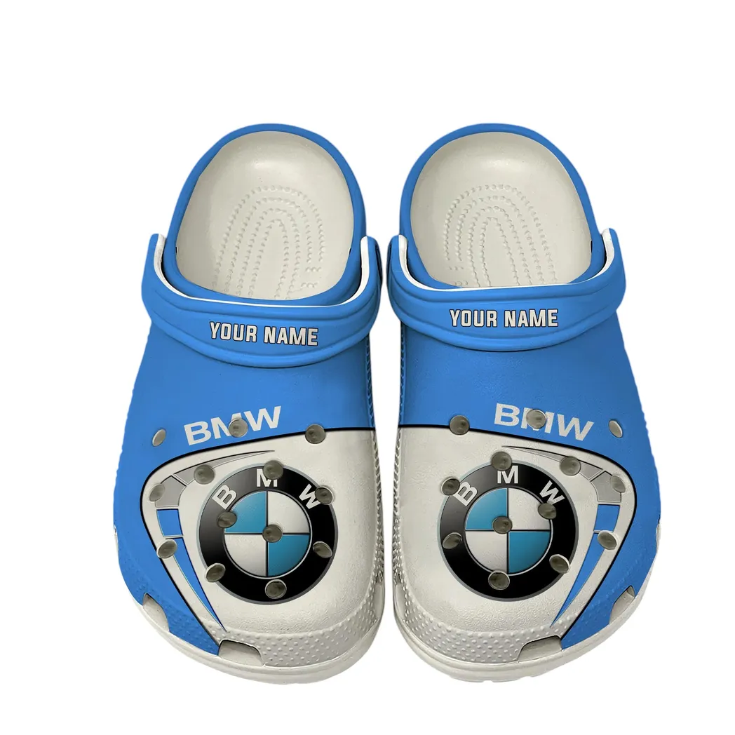 Custom Long-Distance Touring Motorcycle All Over Print Clog, Comfortable Slip-On Shoes for Everyday Wear CAR168 - White