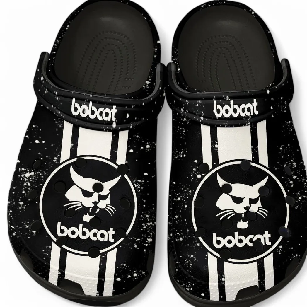 Compact Loader Culture Clog, Stylish All Over Print Lightweight Shoes for Auto Fans and Streetwear Style CAR620 - Black