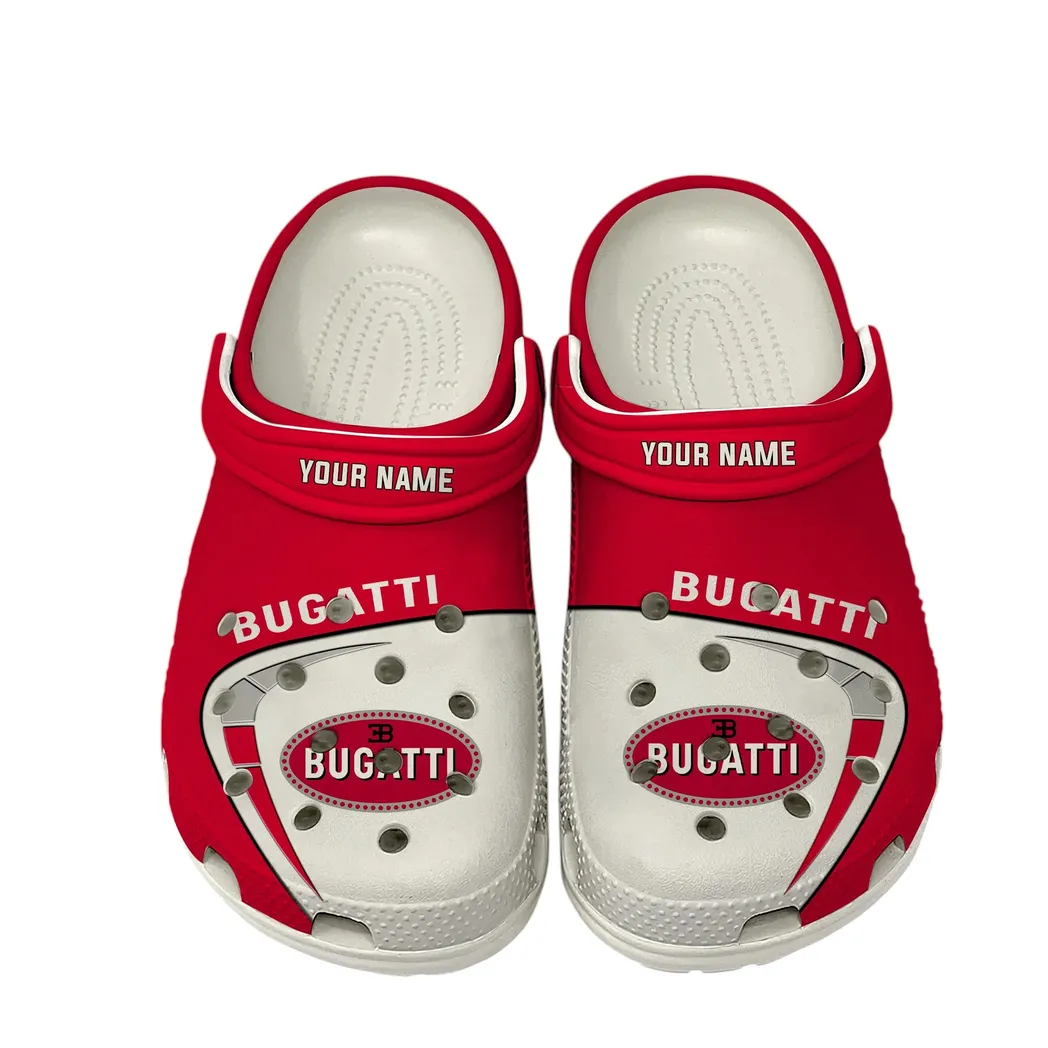 Custom Elite Roadster All Over Print Clog, Comfortable Slip-On Shoes for Everyday Wear CAR168 - White