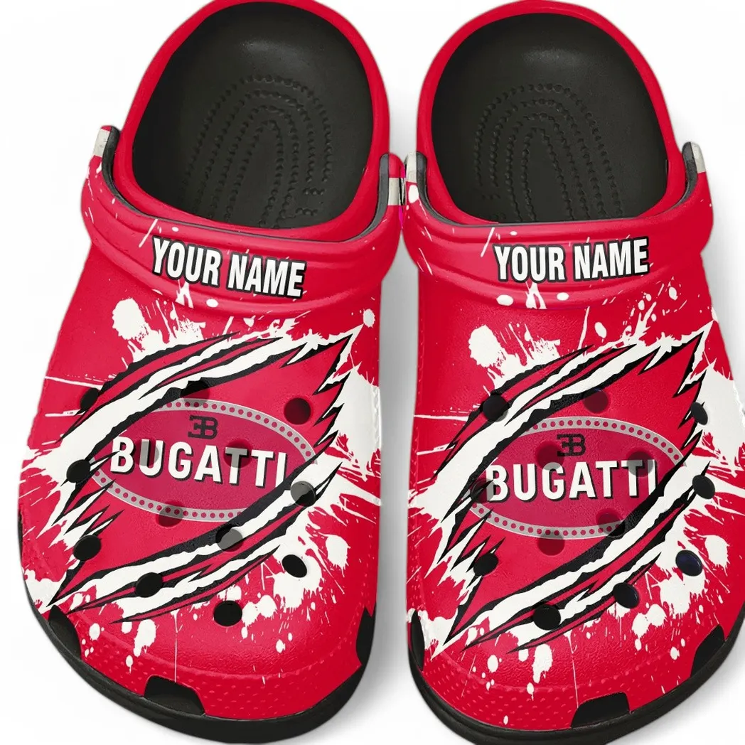 Custom Ultra-Luxury Sports Car Inspired Clog All Over Print, Comfortable Slip-On Footwear for Auto Fans CAR560 - Black