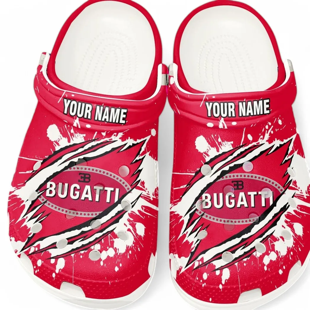 White Edition Hypercar Inspired All Over Print Clog, Perfect Gift Footwear for Automotive Enthusiasts CAR560