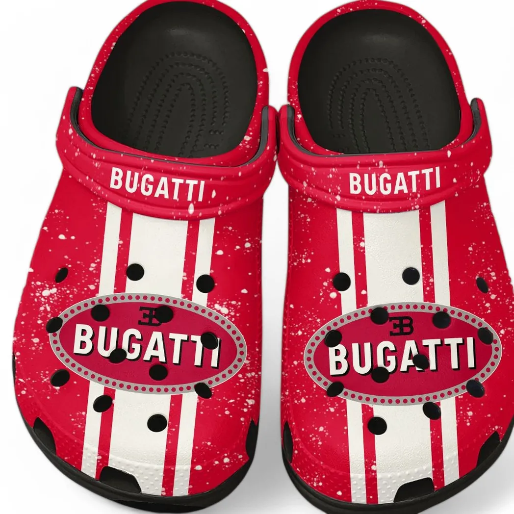Automotive Theme High-Performance Supercar Clog with Full Print Design, Stylish Everyday Comfort for Car Lovers CAR620 - Black